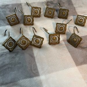 Shower curtain hangers